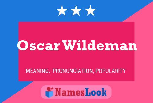 Póster del nombre Oscar Wildeman