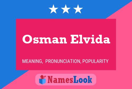 Póster del nombre Osman Elvida