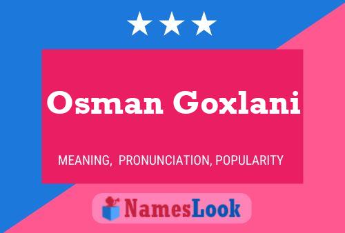 Póster del nombre Osman Goxlani