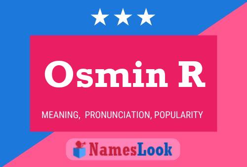 Póster del nombre Osmin R