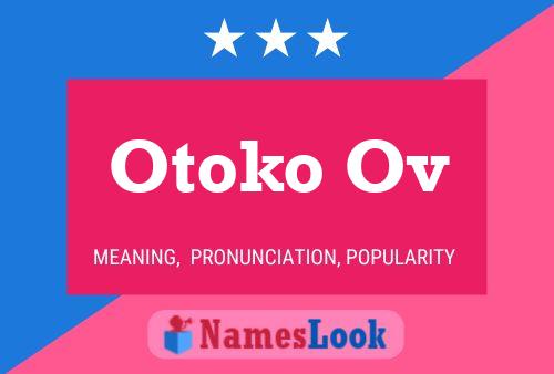 Póster del nombre Otoko Ov