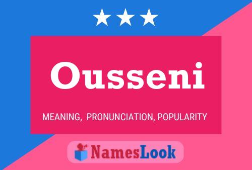 Póster del nombre Ousseni