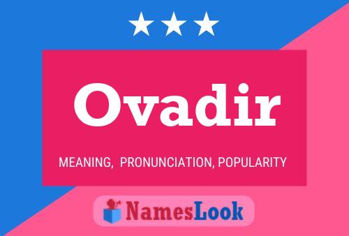 Póster del nombre Ovadir