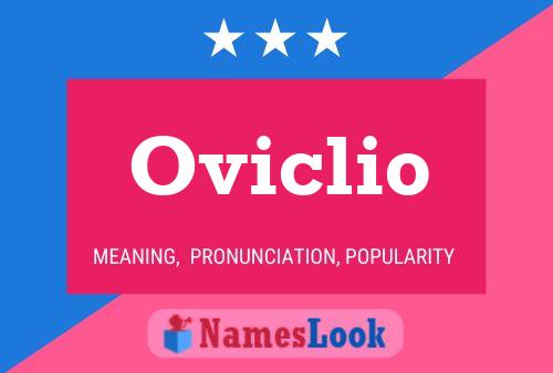 Póster del nombre Oviclio