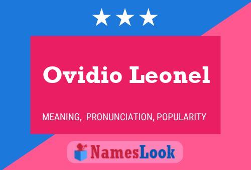 Póster del nombre Ovidio Leonel