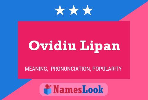 Póster del nombre Ovidiu Lipan