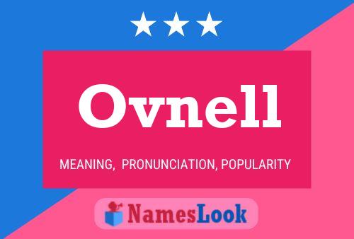 Póster del nombre Ovnell