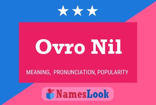 Póster del nombre Ovro Nil