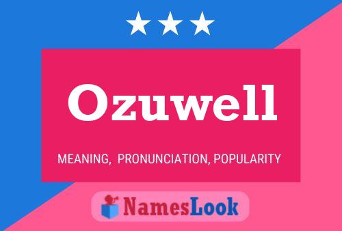 Póster del nombre Ozuwell