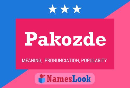 Póster del nombre Pakozde