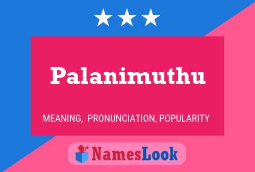 Póster del nombre Palanimuthu