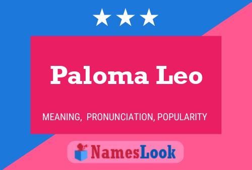 Póster del nombre Paloma Leo