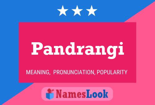 Póster del nombre Pandrangi