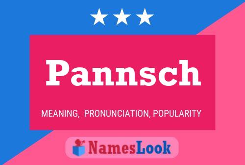 Póster del nombre Pannsch