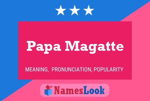 Póster del nombre Papa Magatte