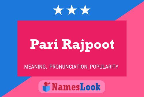 Póster del nombre Pari Rajpoot