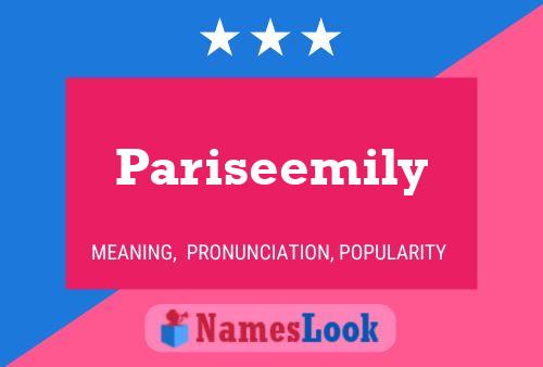 Póster del nombre Pariseemily