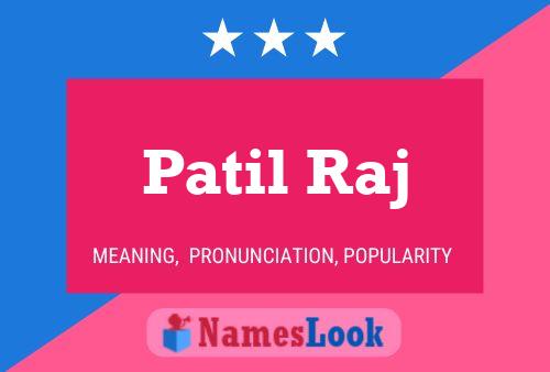 Póster del nombre Patil Raj