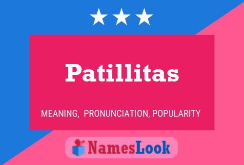 Póster del nombre Patillitas