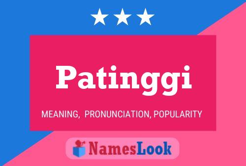 Póster del nombre Patinggi