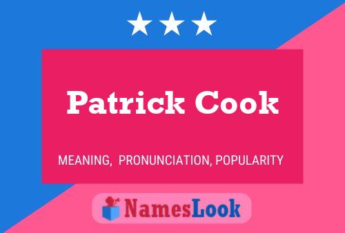 Póster del nombre Patrick Cook