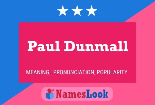 Póster del nombre Paul Dunmall