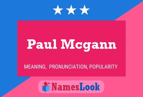 Póster del nombre Paul Mcgann