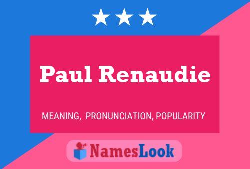 Póster del nombre Paul Renaudie