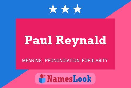 Póster del nombre Paul Reynald