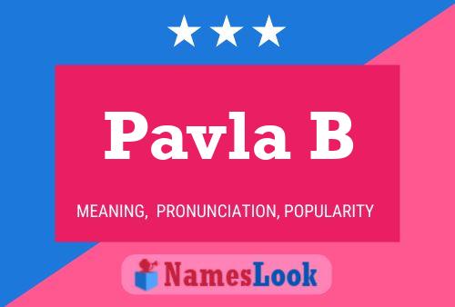 Póster del nombre Pavla B