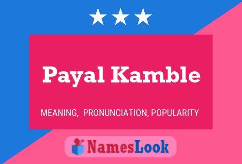 Póster del nombre Payal Kamble