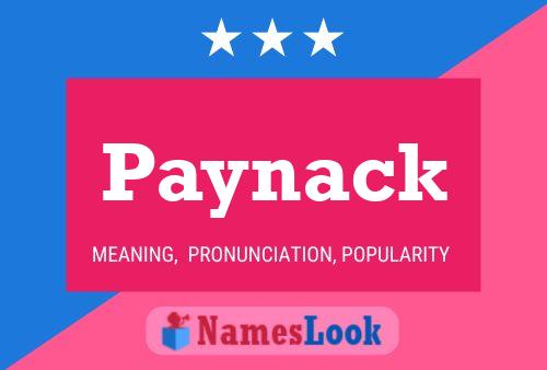 Póster del nombre Paynack