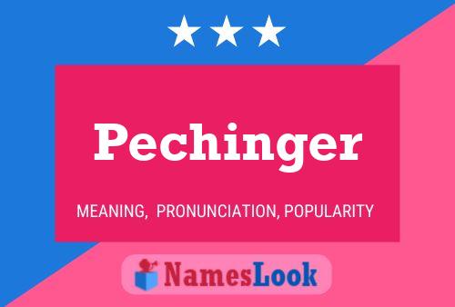 Póster del nombre Pechinger