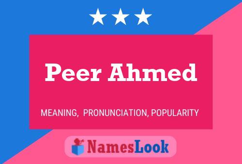 Póster del nombre Peer Ahmed