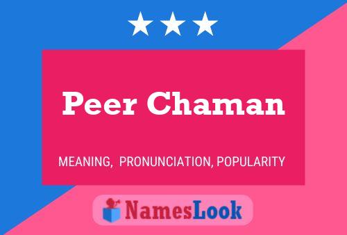 Póster del nombre Peer Chaman