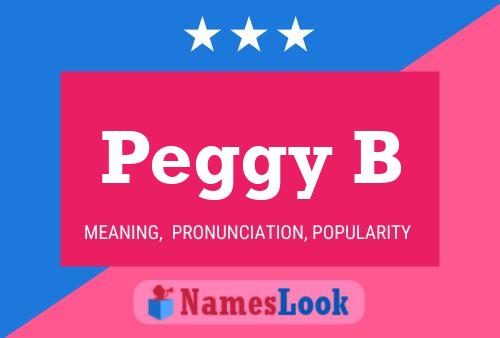 Póster del nombre Peggy B