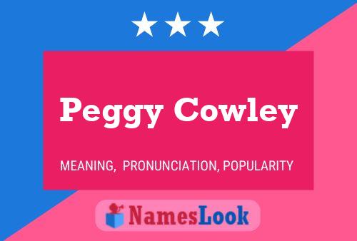 Póster del nombre Peggy Cowley