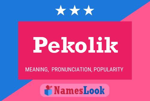 Póster del nombre Pekolik