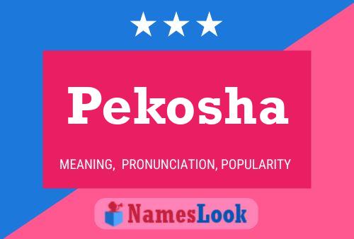 Póster del nombre Pekosha