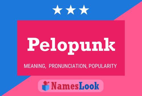 Póster del nombre Pelopunk