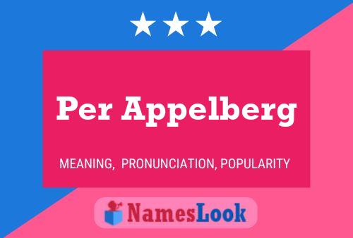 Póster del nombre Per Appelberg