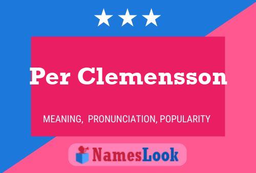 Póster del nombre Per Clemensson