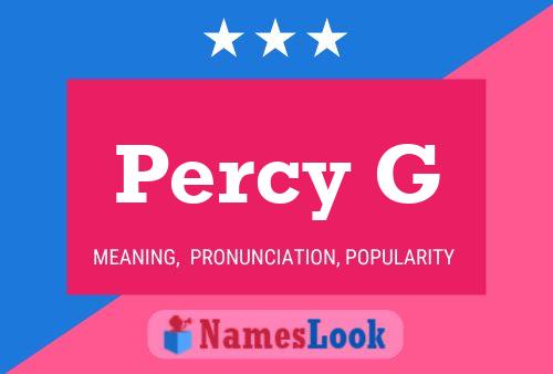 Póster del nombre Percy G