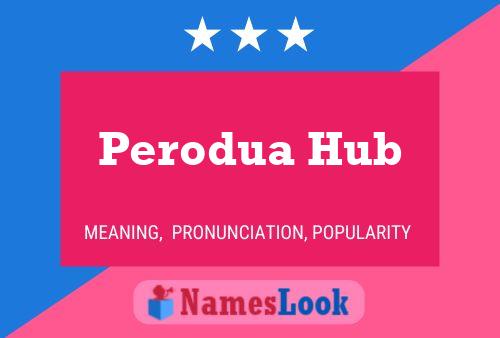 Póster del nombre Perodua Hub