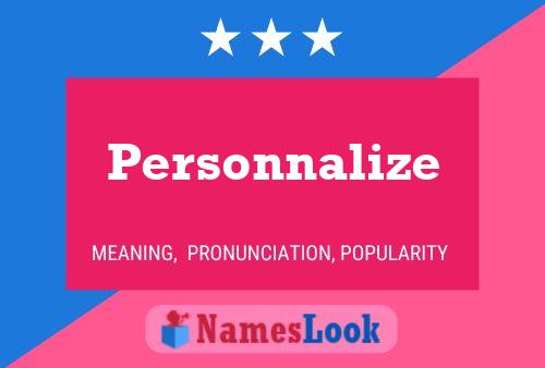 Póster del nombre Personnalize