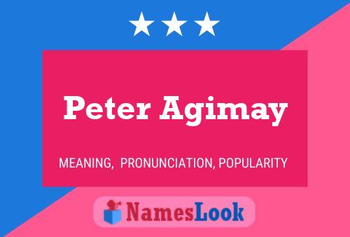 Póster del nombre Peter Agimay