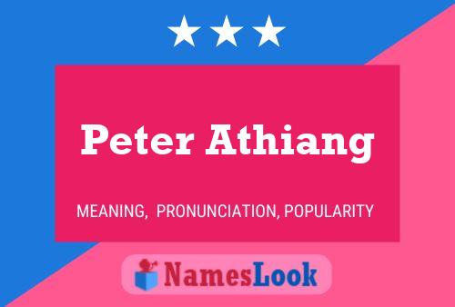 Póster del nombre Peter Athiang