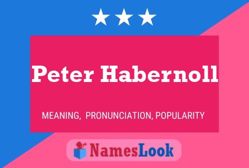 Póster del nombre Peter Habernoll