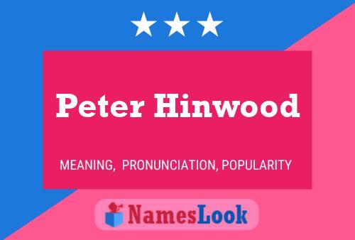 Póster del nombre Peter Hinwood