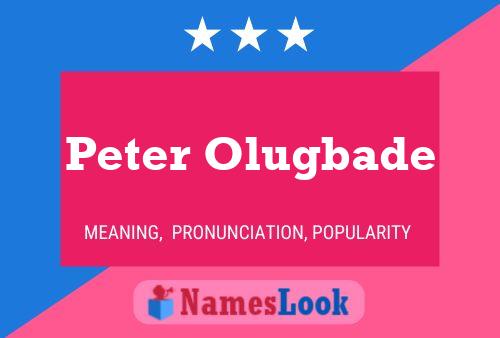 Póster del nombre Peter Olugbade